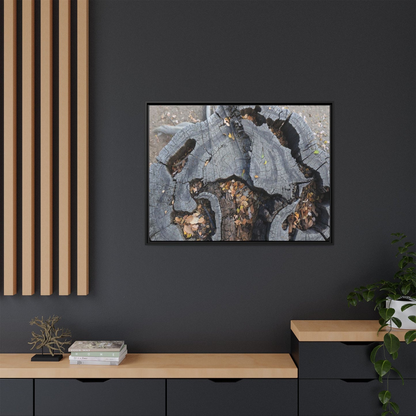 Time's Fractal Memory - Unique Stretched Canvas Wall Art - Art By Earth