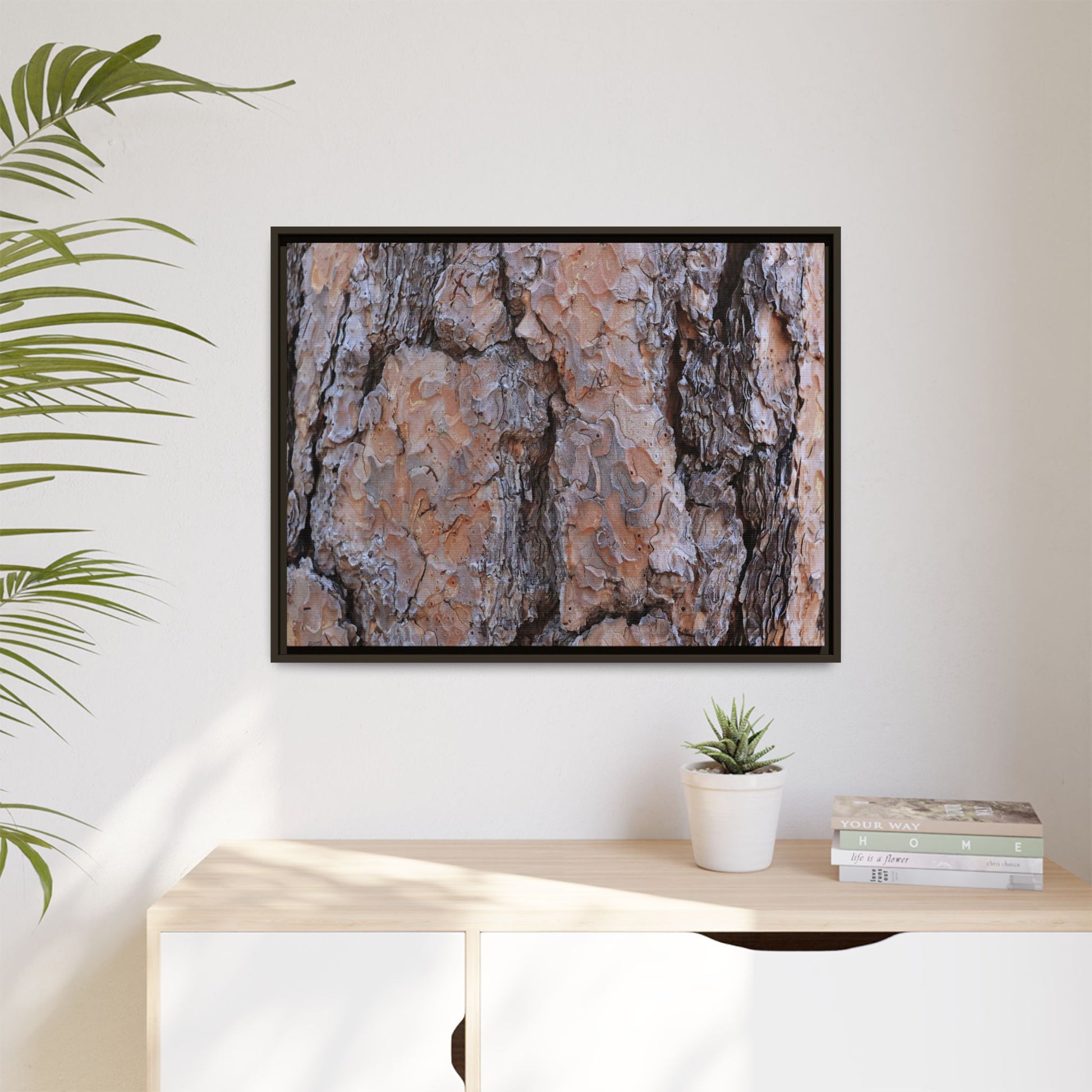 Tree Skin Symphony - Unique Stretched Canvas Wall Art - Art By Earth