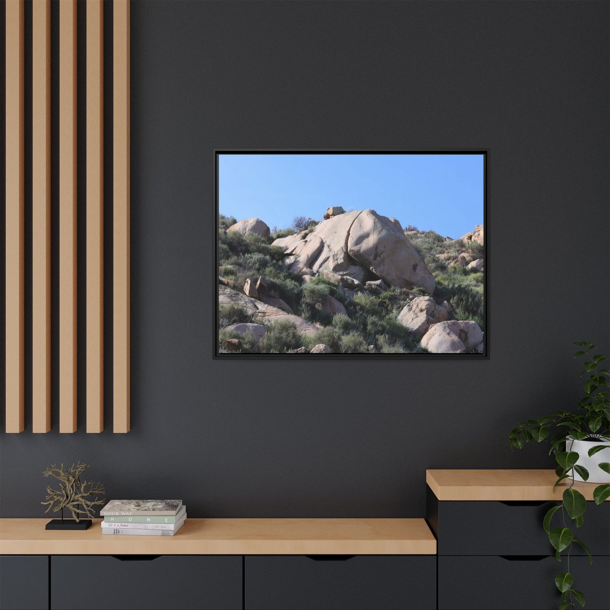 Ancient Stone Landscape - Unique Stretched Canvas Wall Art - Art By Earth