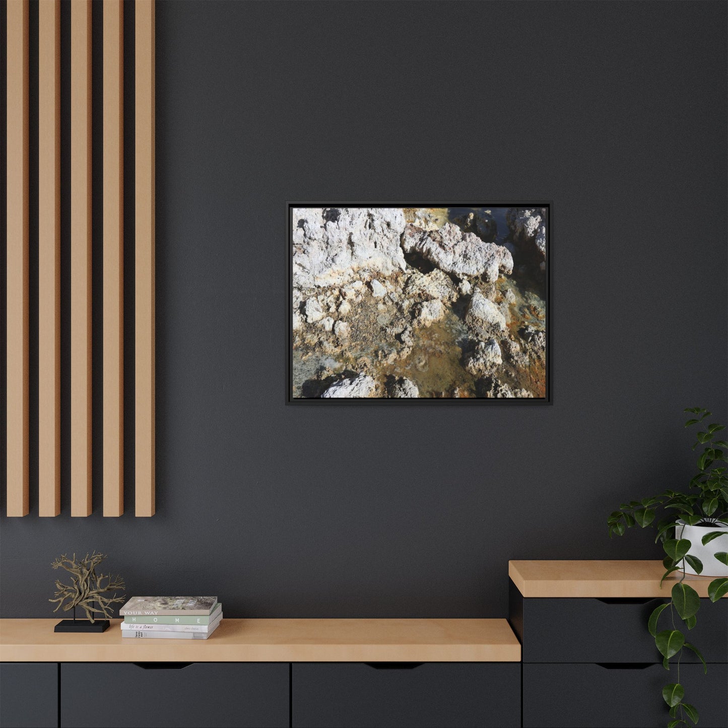 Strata of Silence - Unique Stretched Canvas Wall Art
