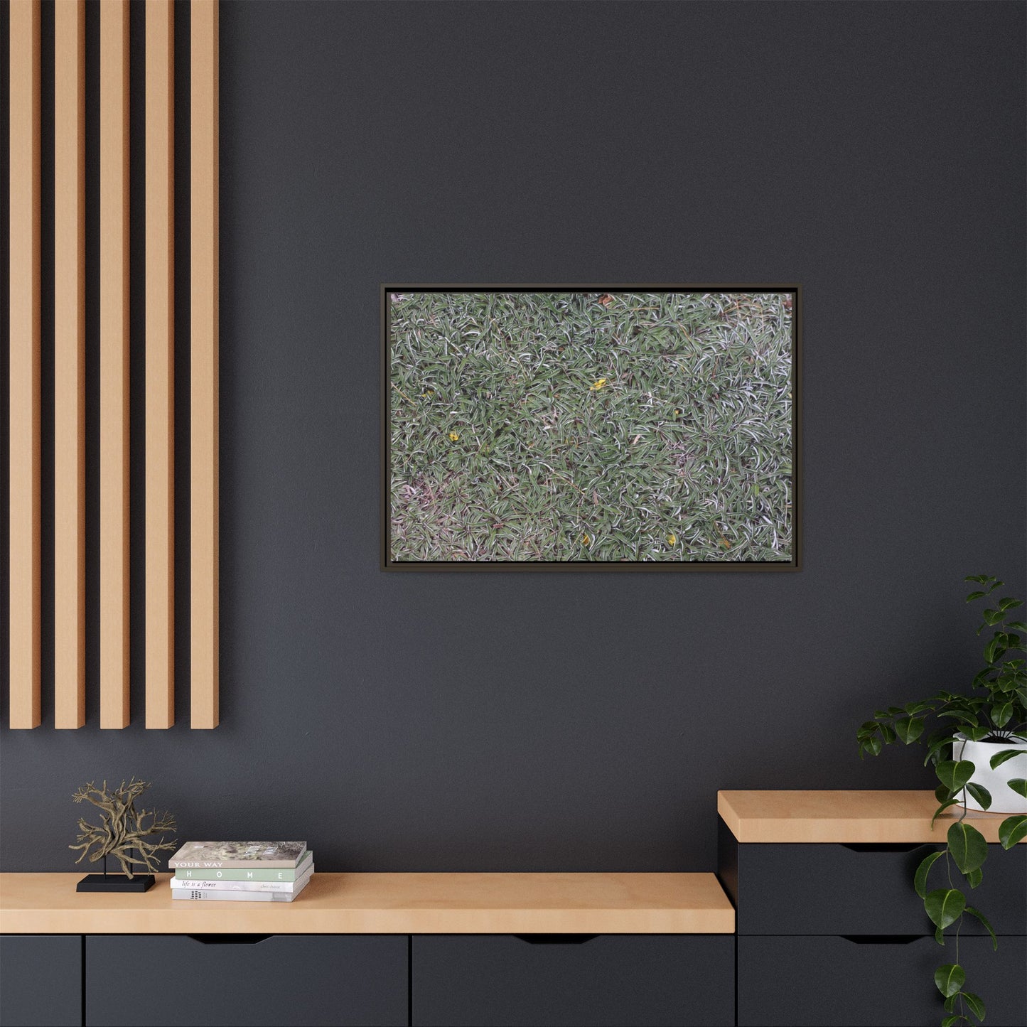Grassy Texture - Unique Stretched Canvas Wall Art - Art By Earth