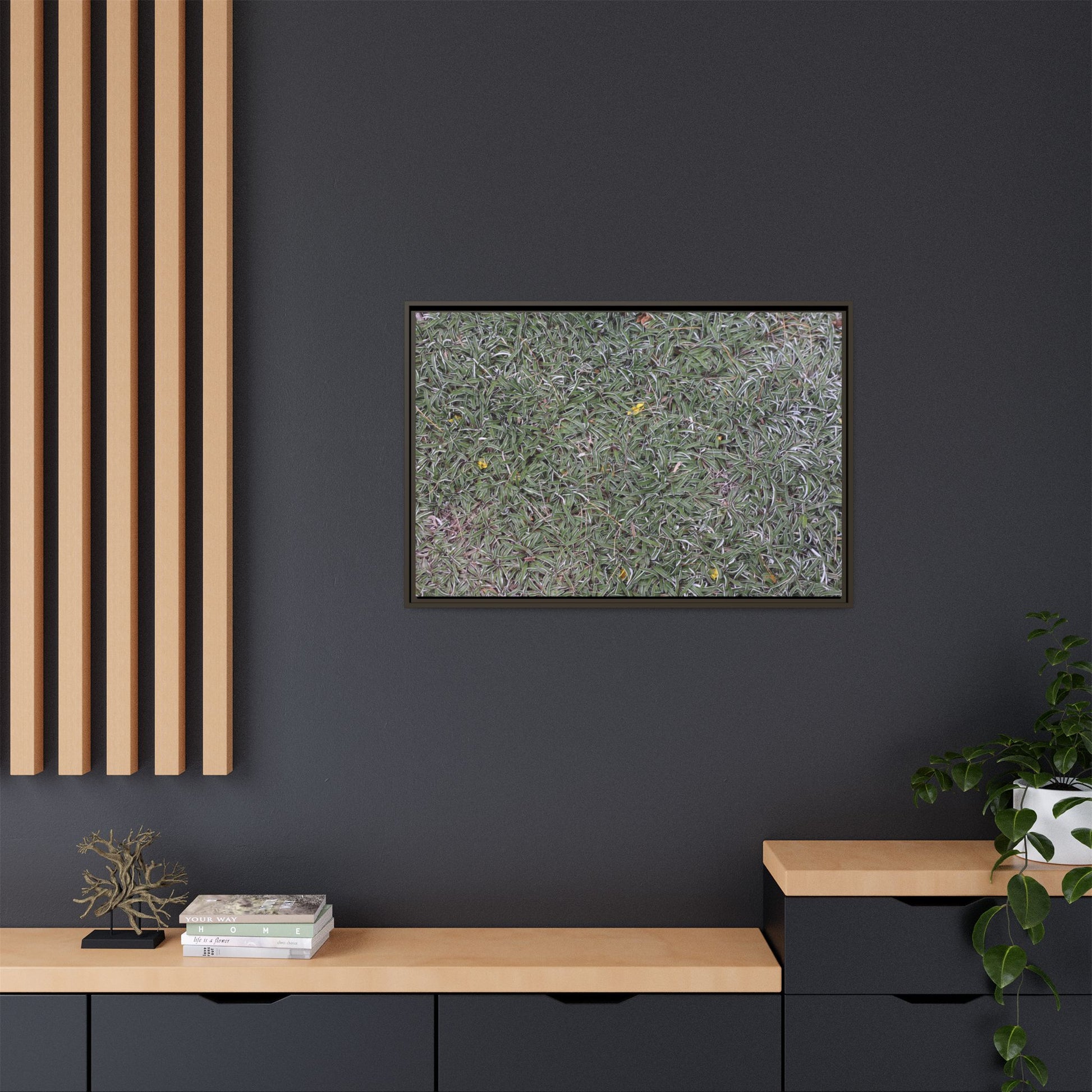 Grassy Texture - Unique Stretched Canvas Wall Art - Art By Earth