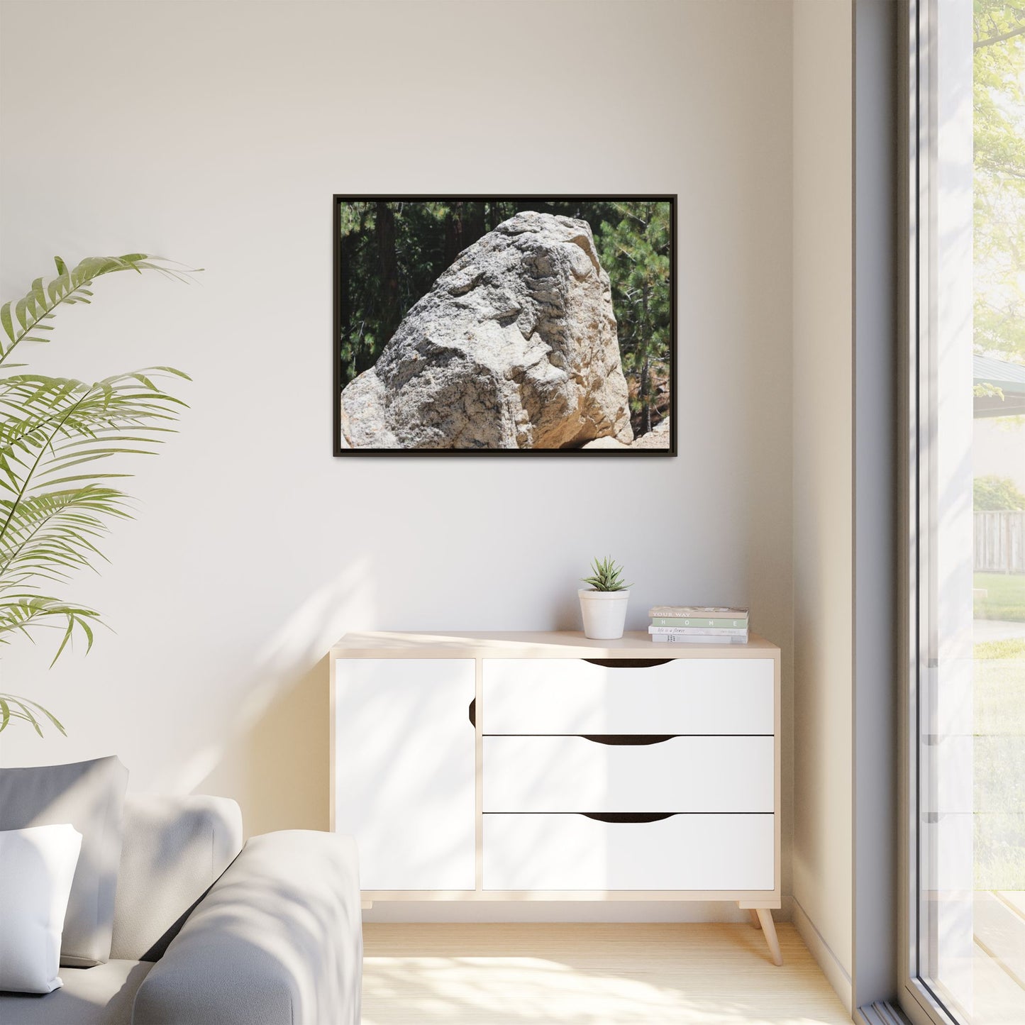 Stone's Silent Whisper - Unique Stretched Canvas Wall Art - Art By Earth