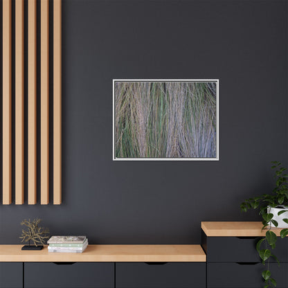 Whispers of Silver Grass - Unique Stretched Canvas Wall Art - Art By Earth