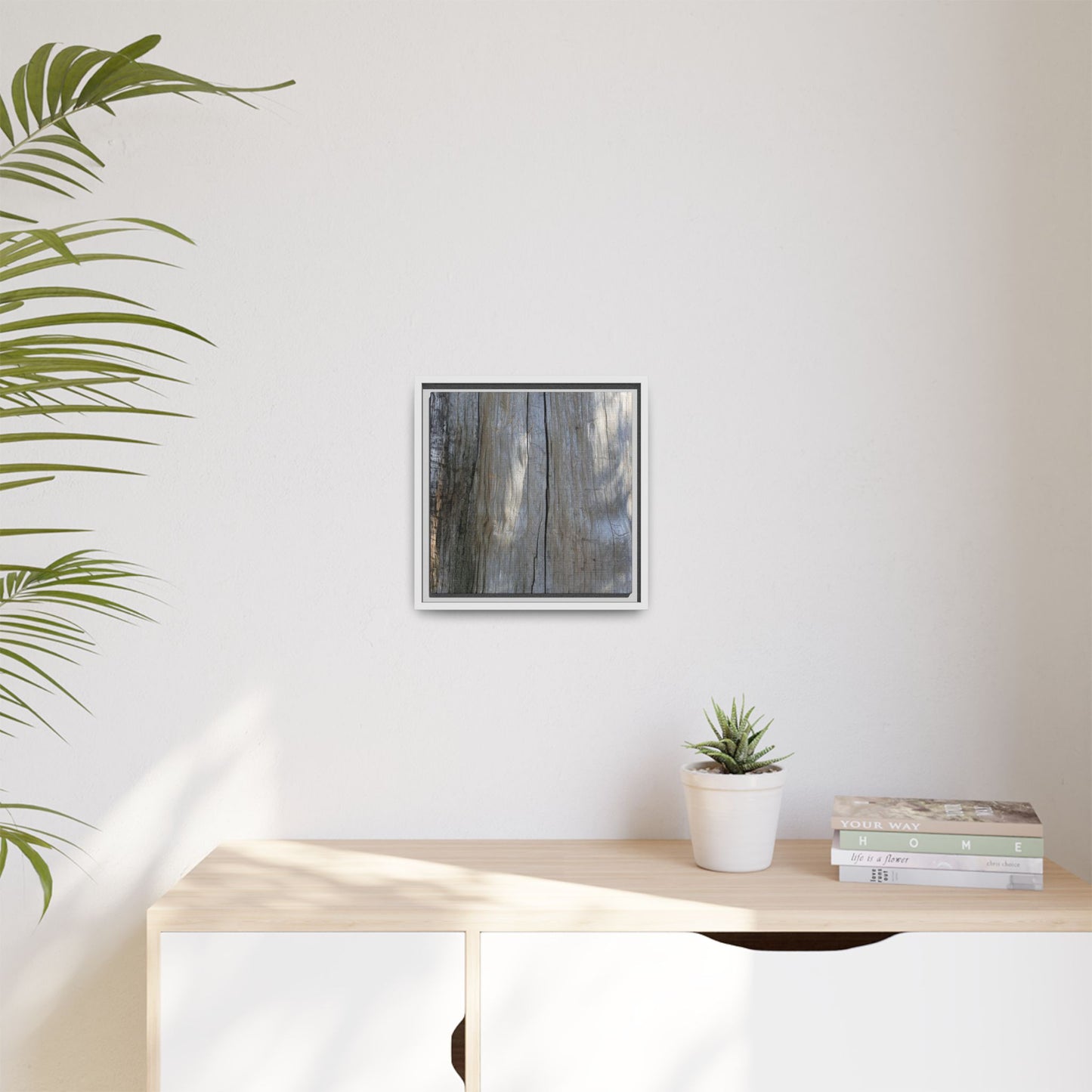 Weathered Wood Surface - Unique Stretched Canvas Wall Art
