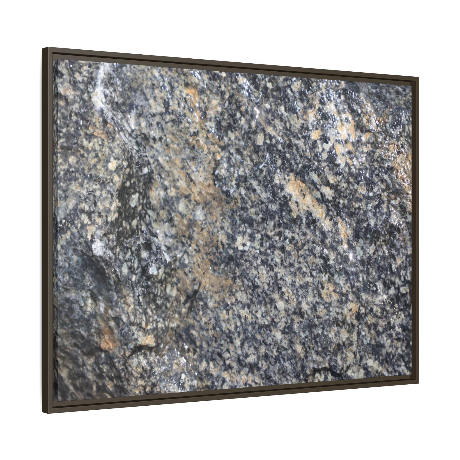 Crystalline Echoes - Unique Stretched Canvas Wall Art - Art By Earth