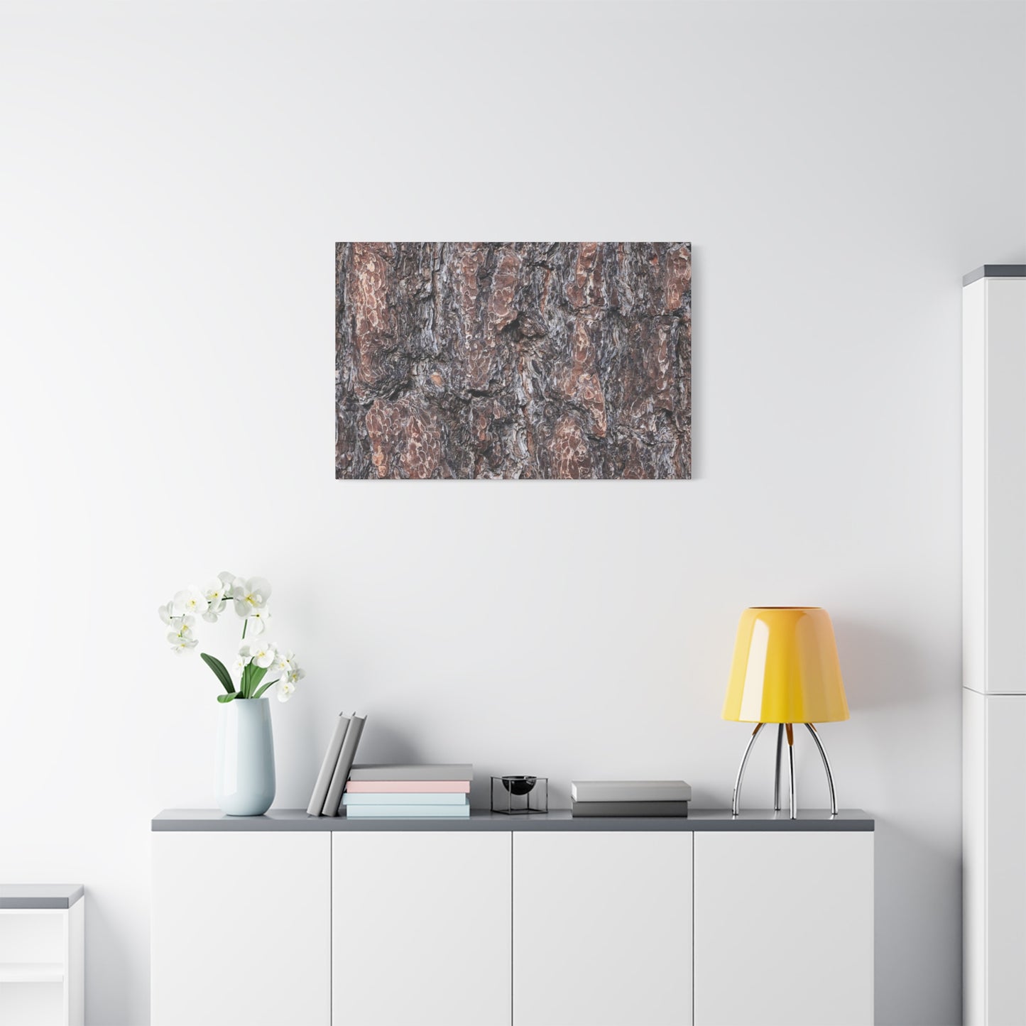 Textured Whispers of an Ancient Tree - Unique Frameless Canvas Wall Art