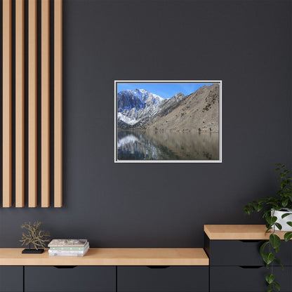 Mountain Mirror - Unique Stretched Canvas Wall Art