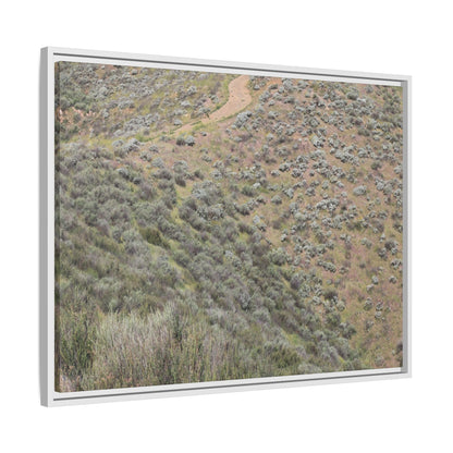 Arid Landscape with Winding Path - Unique Stretched Canvas Wall Art - Art By Earth