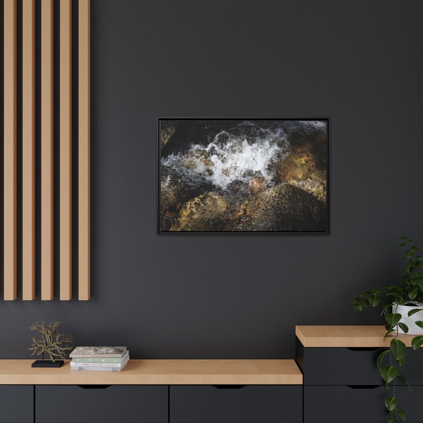 Cascading Momentum - Unique Stretched Canvas Wall Art - Art By Earth