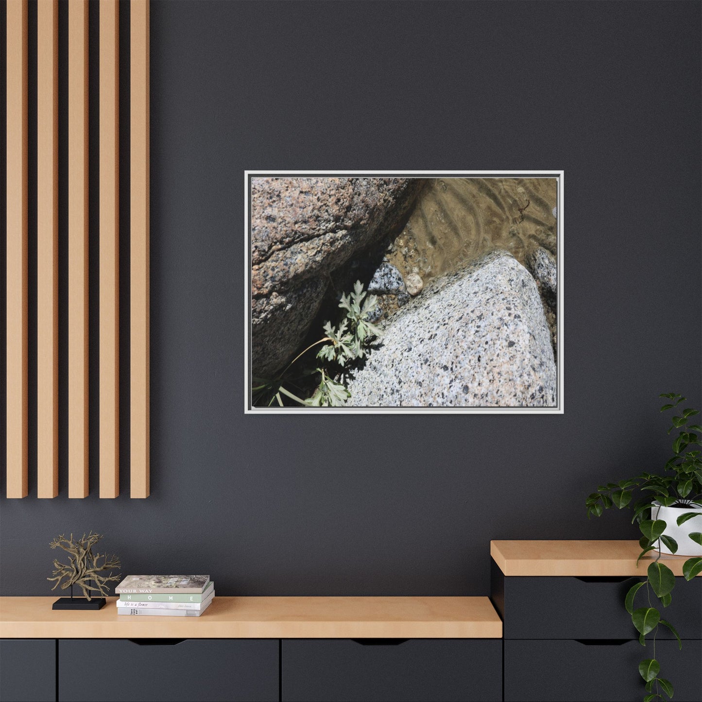 Resilience in Stone - Unique Stretched Canvas Wall Art - Art By Earth