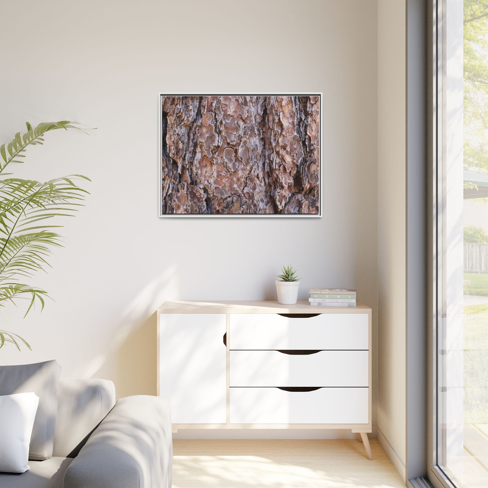 Woody Layers - Unique Stretched Canvas Wall Art - Art By Earth