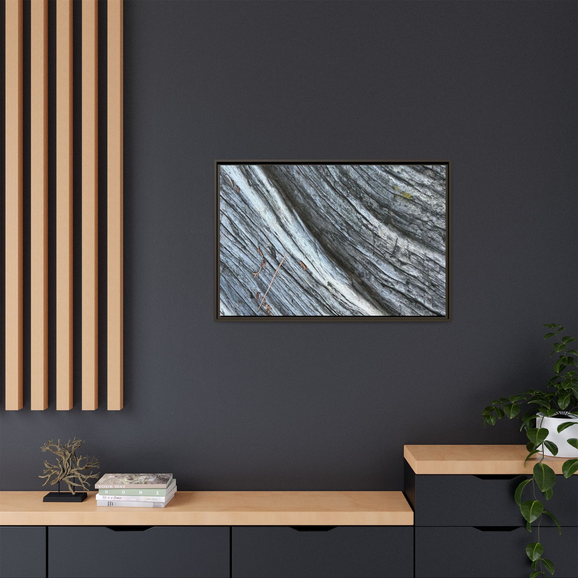 Time's Carved Path - Unique Stretched Canvas Wall Art - Art By Earth