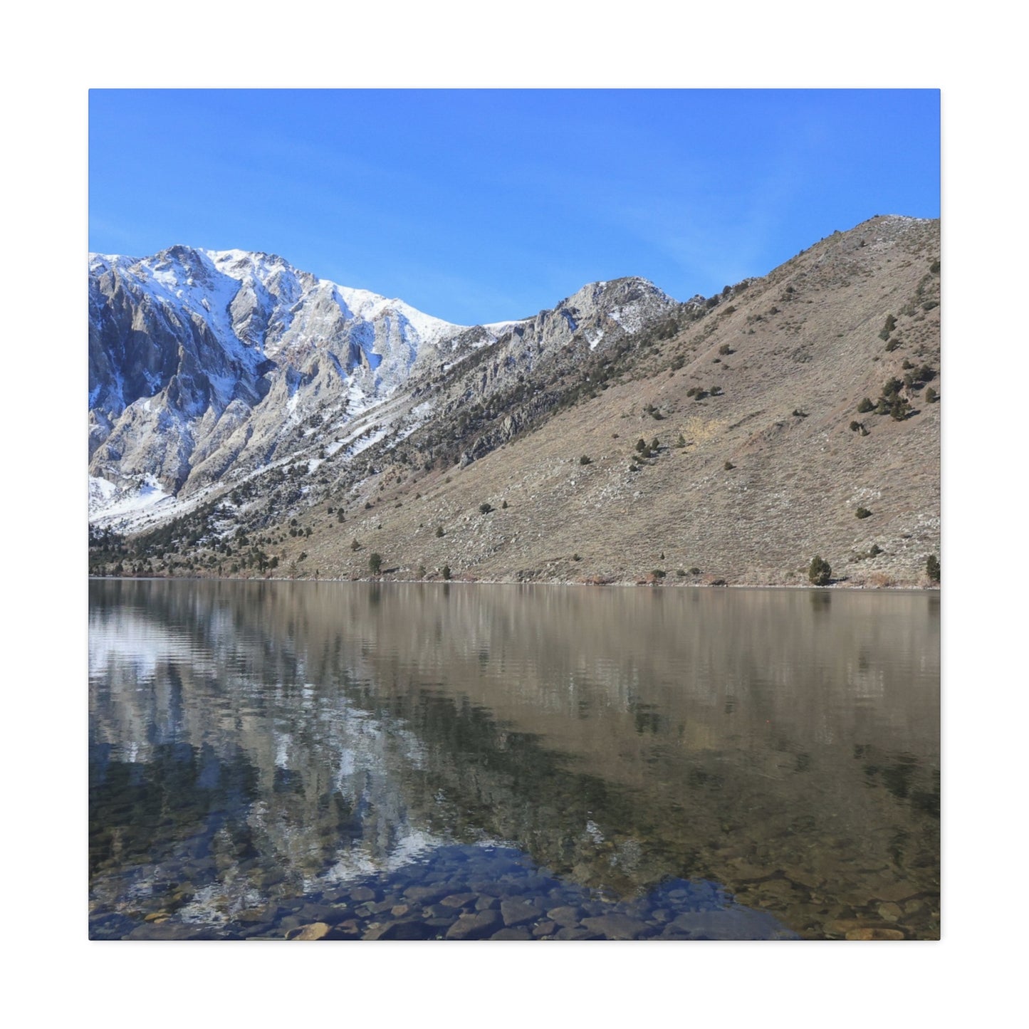 Reflection of Silence - Unique Frameless Canvas Wall Art