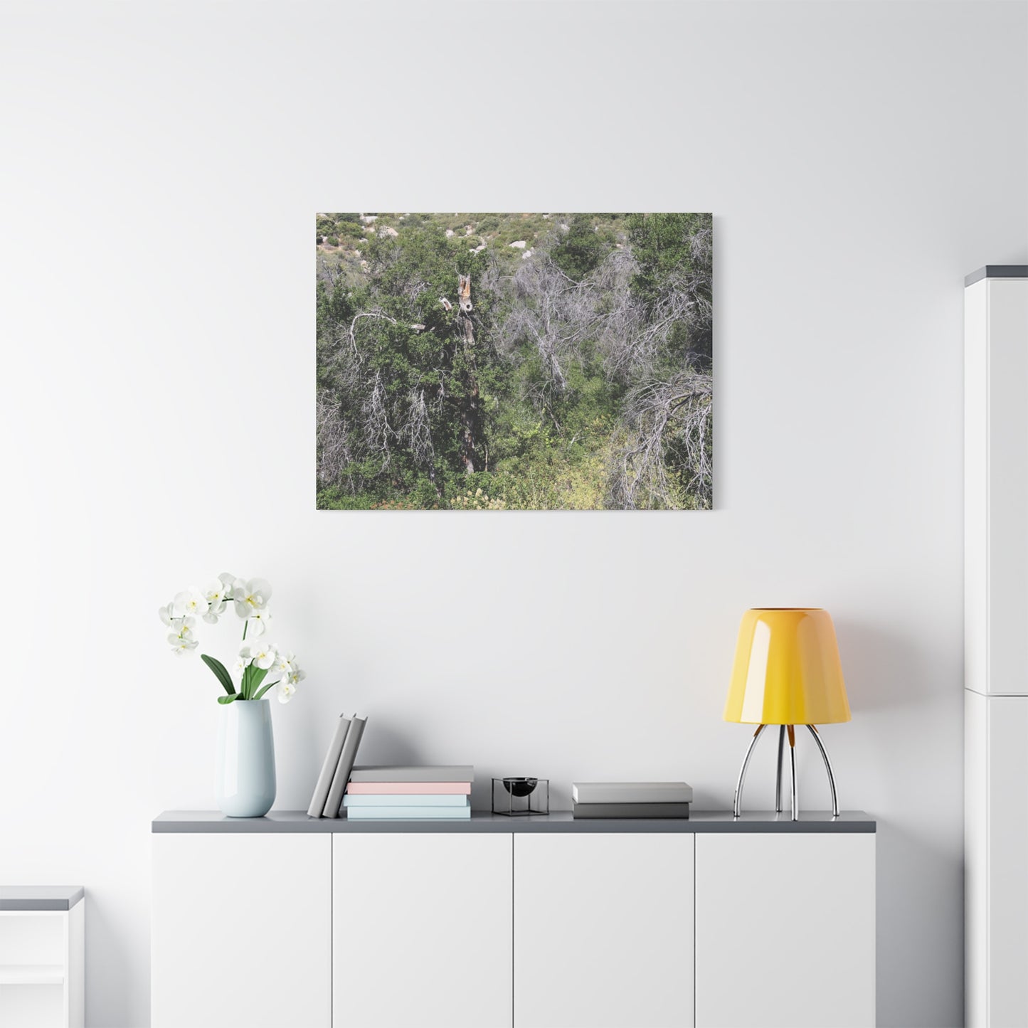 Drought-Stricken Forest - Unique Frameless Canvas Wall Art