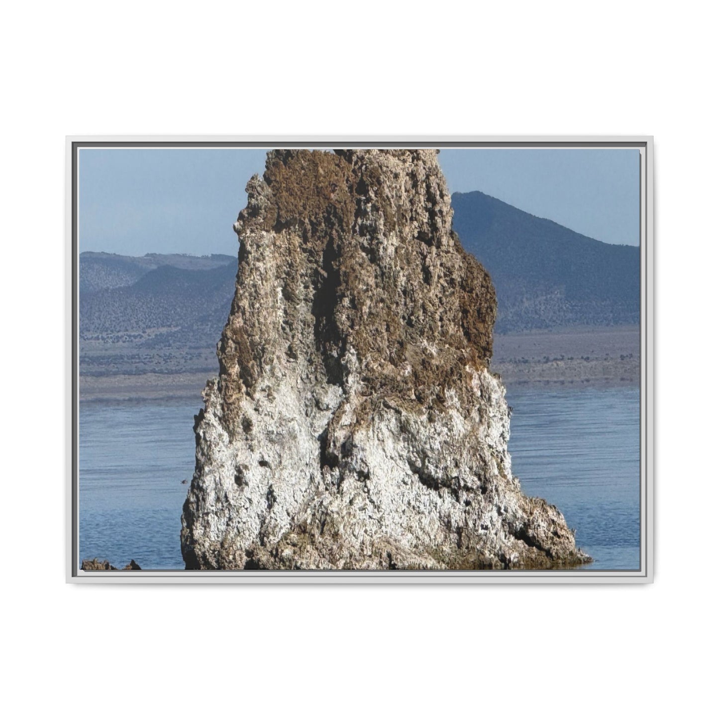 Tufa Tower Reflection - Unique Stretched Canvas Wall Art