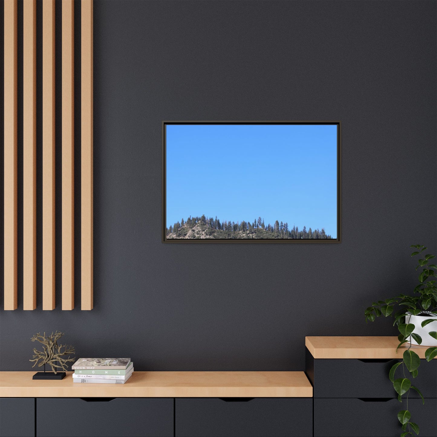 Blue Silence - Unique Stretched Canvas Wall Art