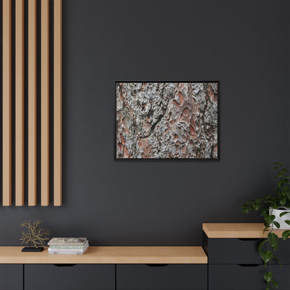 Bark Texture Symphony - Unique Stretched Canvas Wall Art - Art By Earth