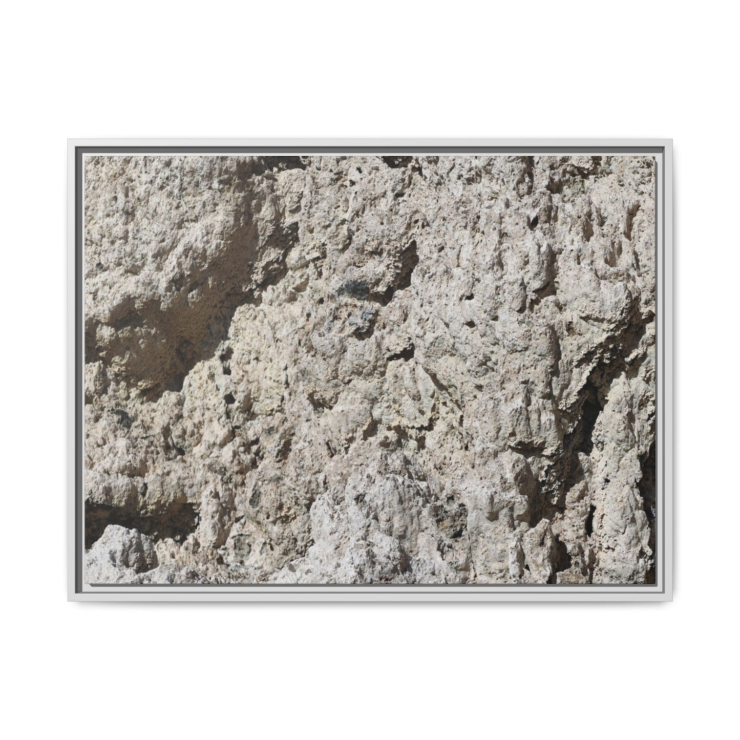 Weathered Stone Whispers - Unique Stretched Canvas Wall Art