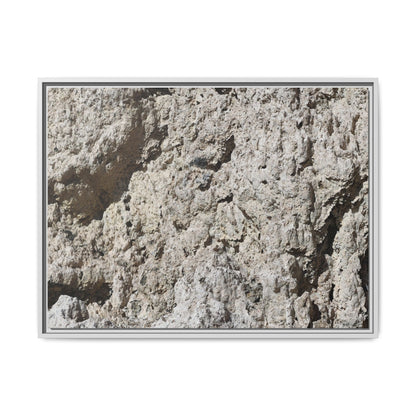 Weathered Stone Whispers - Unique Stretched Canvas Wall Art