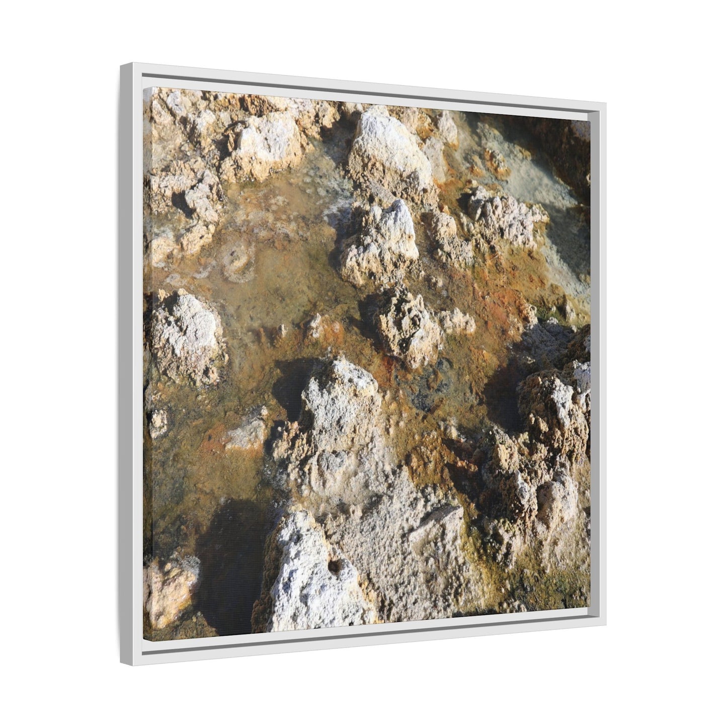 Stone Sea of Silence - Unique Stretched Canvas Wall Art