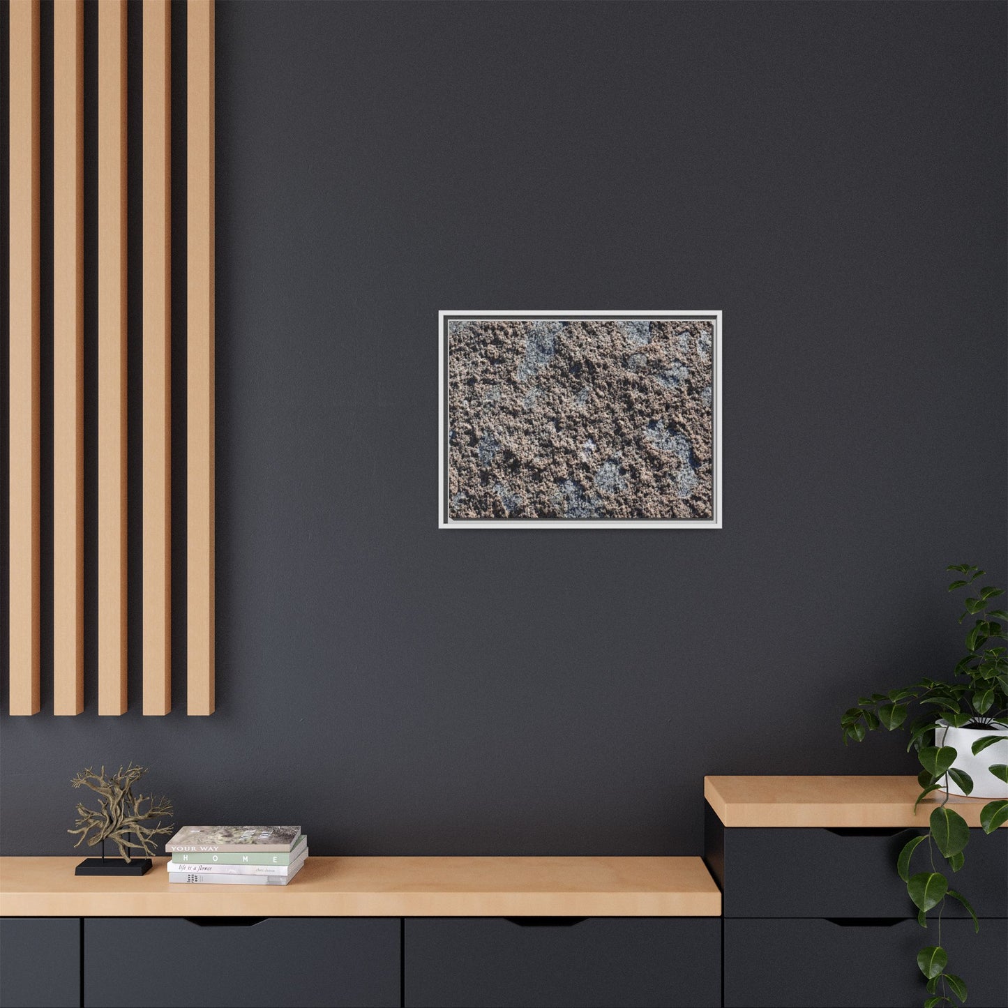 Textured Ground - Unique Stretched Canvas Wall Art