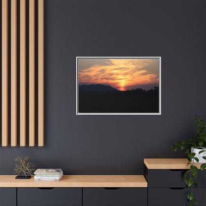 Gilded Horizon - Unique Stretched Canvas Wall Art - Art By Earth
