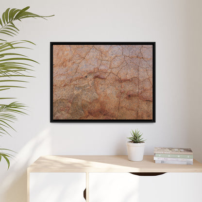 Russet Fissures - Unique Stretched Canvas Wall Art - Art By Earth