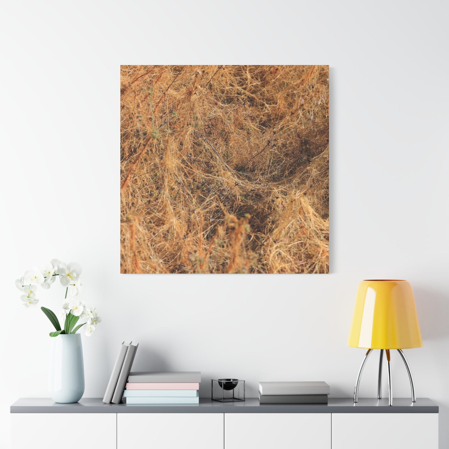 Dried Grasses - Unique Frameless Canvas Wall Art - Art By Earth
