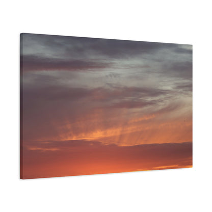 Horizon's Ember - Unique Frameless Canvas Wall Art - Art By Earth