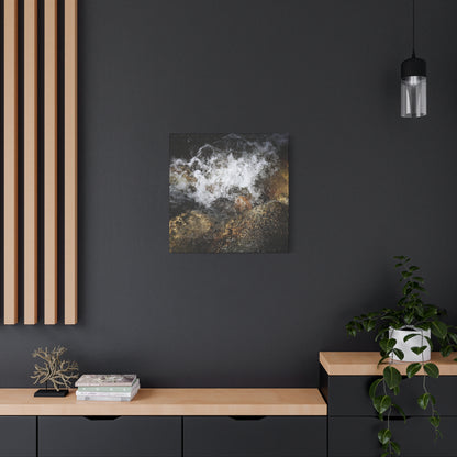 Stone and Surge - Unique Frameless Canvas Wall Art - Art By Earth