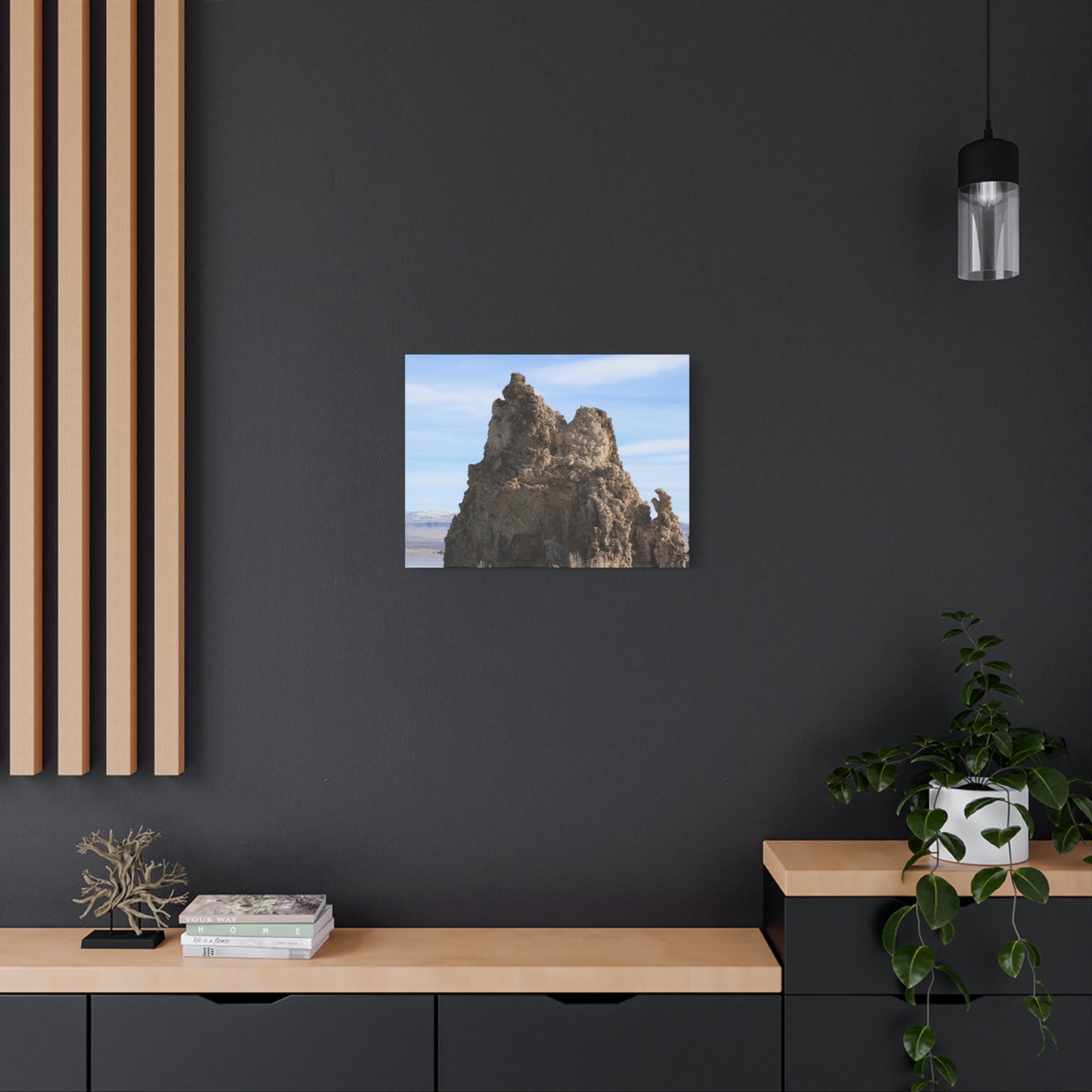 Mono Lake Monolith - Unique Frameless Canvas Wall Art