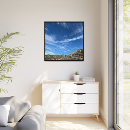Arid Landscape with Rocky Outcrops - Unique Stretched Canvas Wall Art