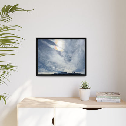 Whispers of Winter's Embrace - Unique Stretched Canvas Wall Art