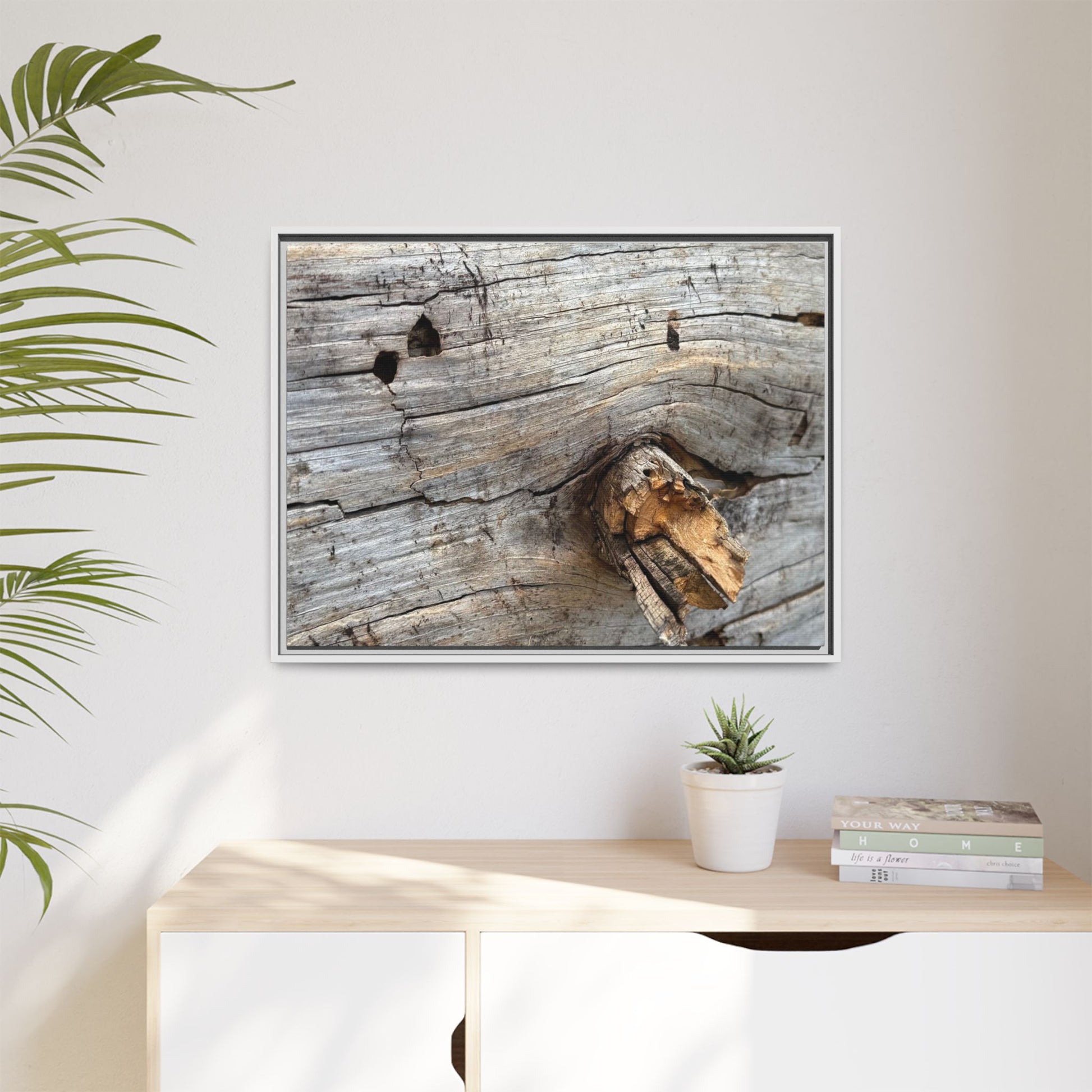 Weathered Wood Texture - Unique Stretched Canvas Wall Art - Art By Earth