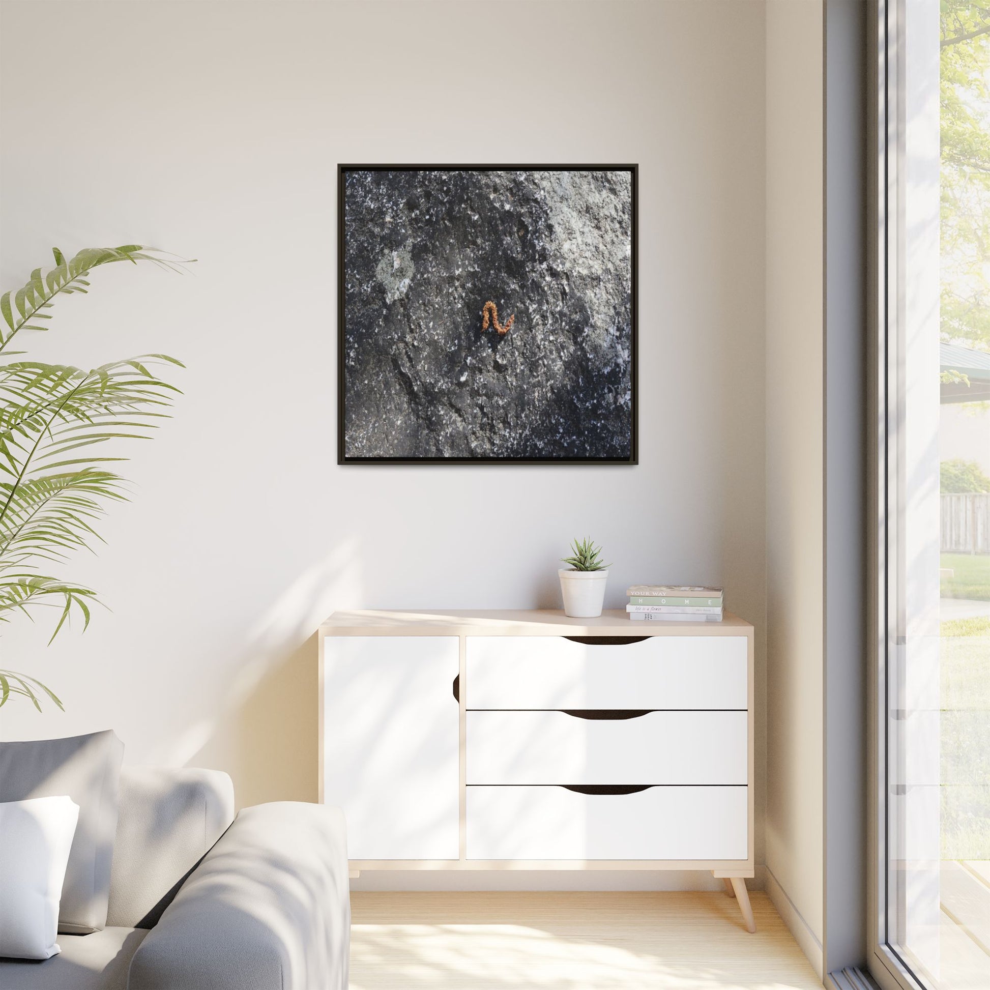 Volcanic Ash and Copper - Unique Stretched Canvas Wall Art - Art By Earth