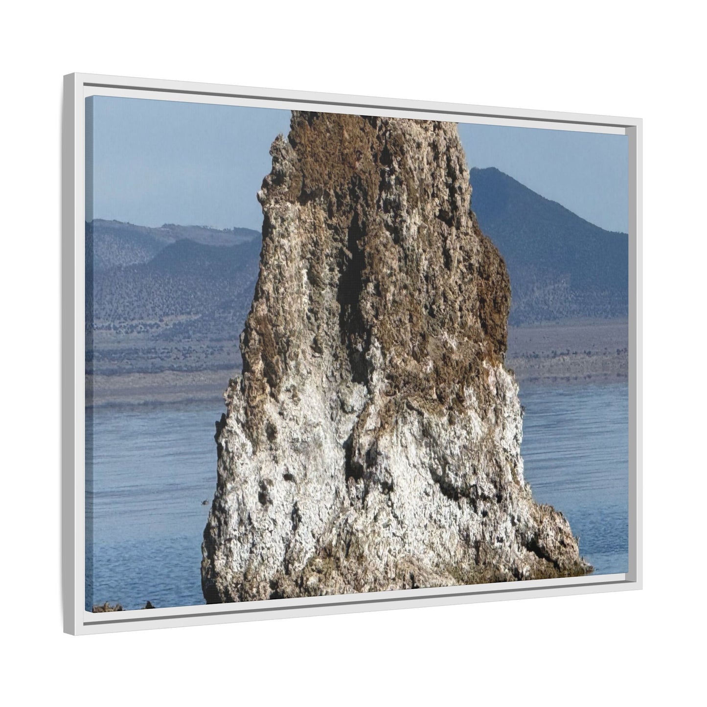 Tufa Tower Reflection - Unique Stretched Canvas Wall Art