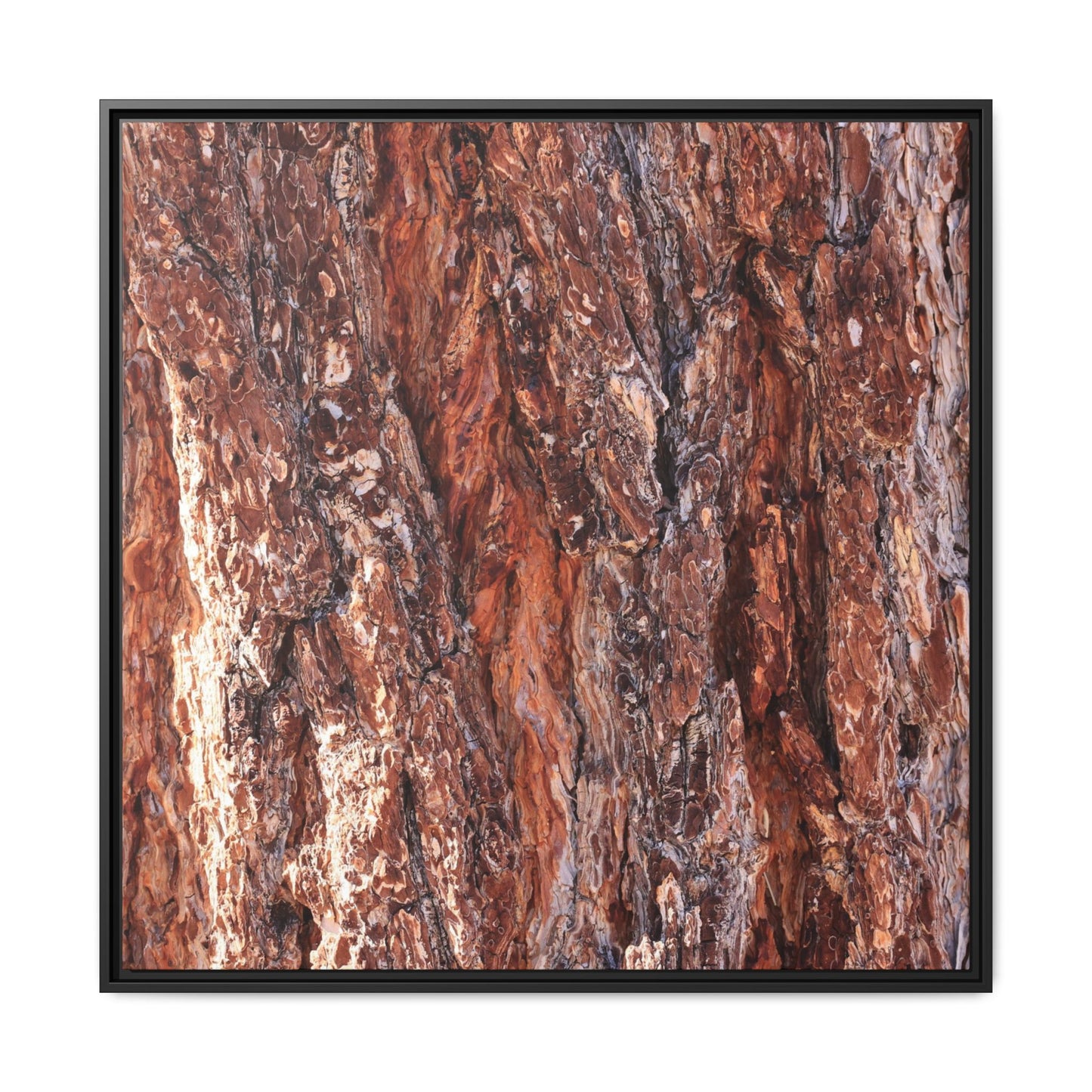 Wooden Mosaic - Unique Stretched Canvas Wall Art