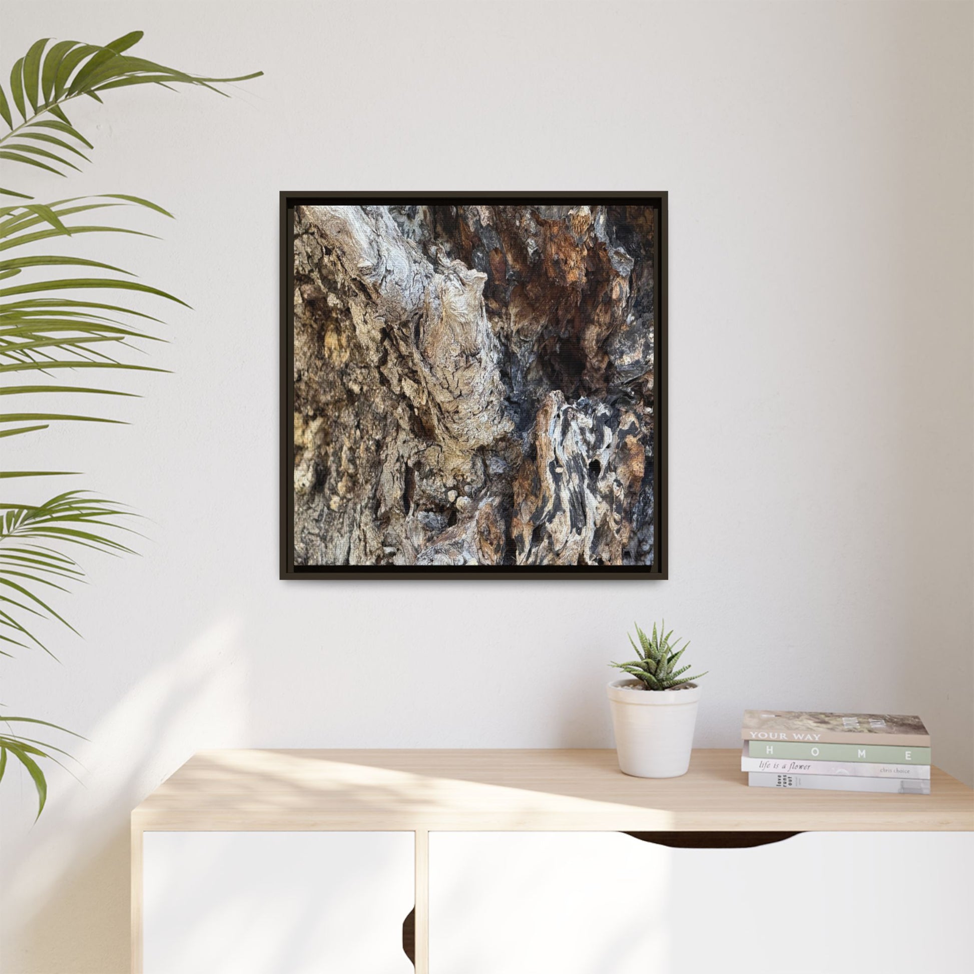 Ancient Tree Texture - Unique Stretched Canvas Wall Art - Art By Earth