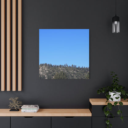 Mountain's Quiet Breath - Unique Frameless Canvas Wall Art