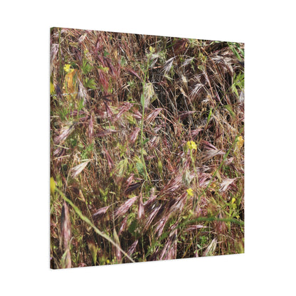 Autumn Wildflower Meadow in Transition - Unique Frameless Canvas Wall Art - Art By Earth