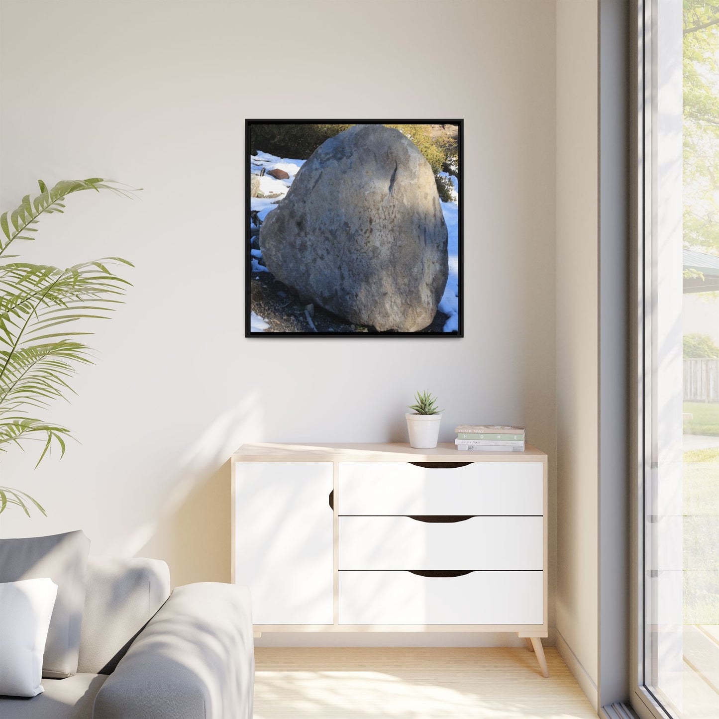 Glacial Solitude - Unique Stretched Canvas Wall Art