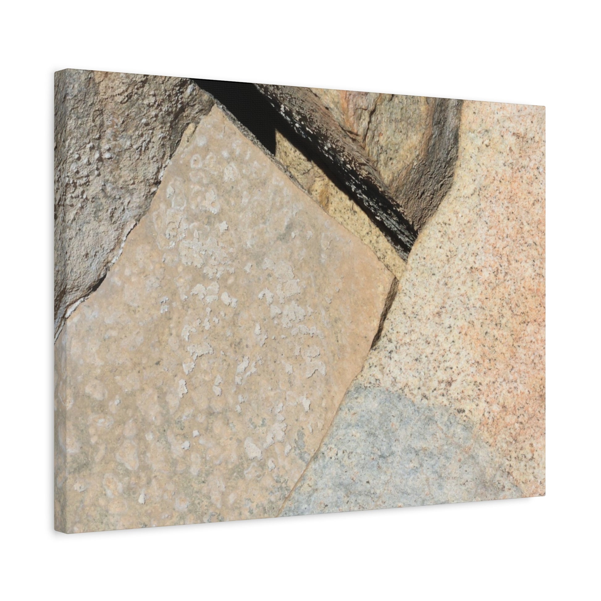Stone Fragments - Unique Frameless Canvas Wall Art - Art By Earth