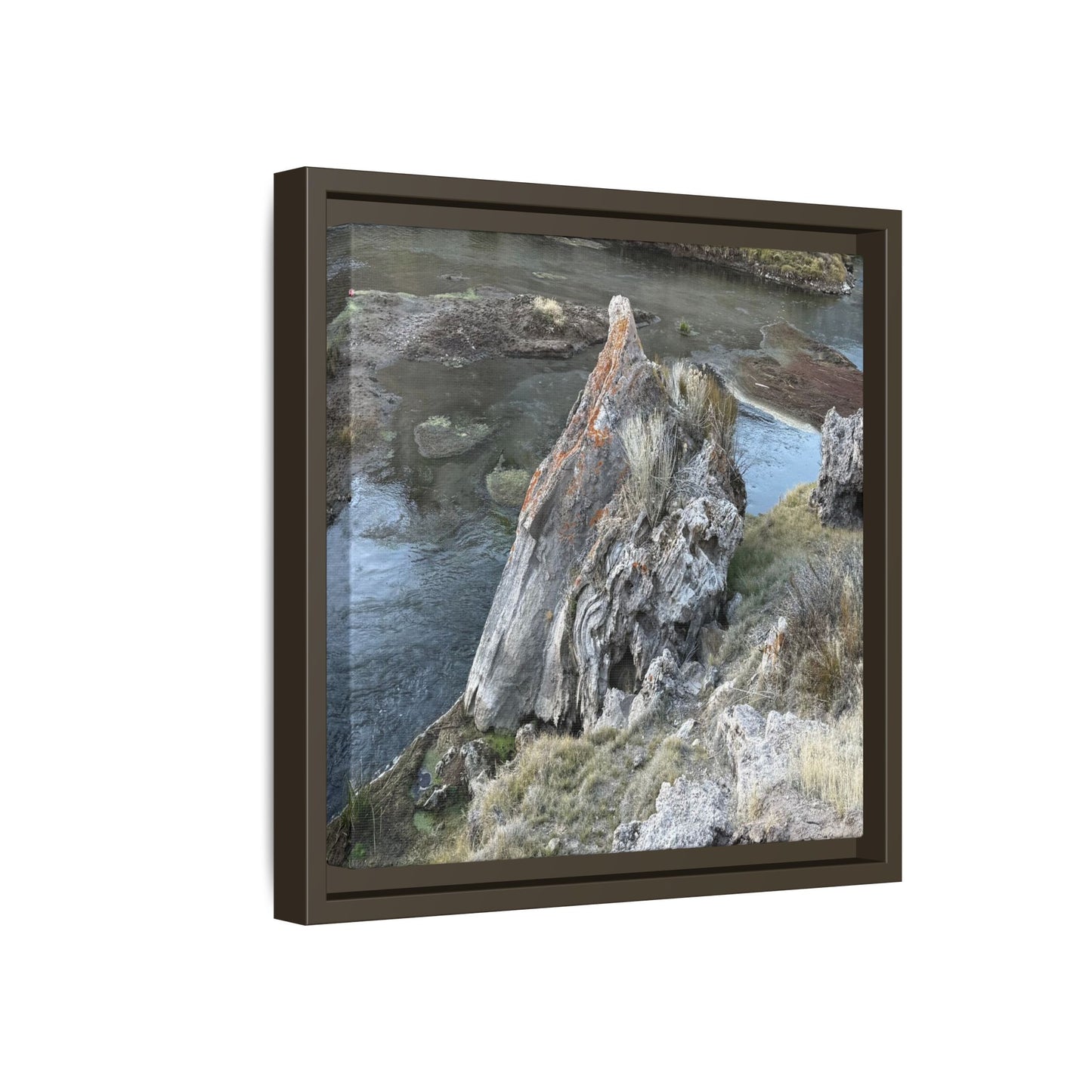 Carved by Water - Unique Stretched Canvas Wall Art