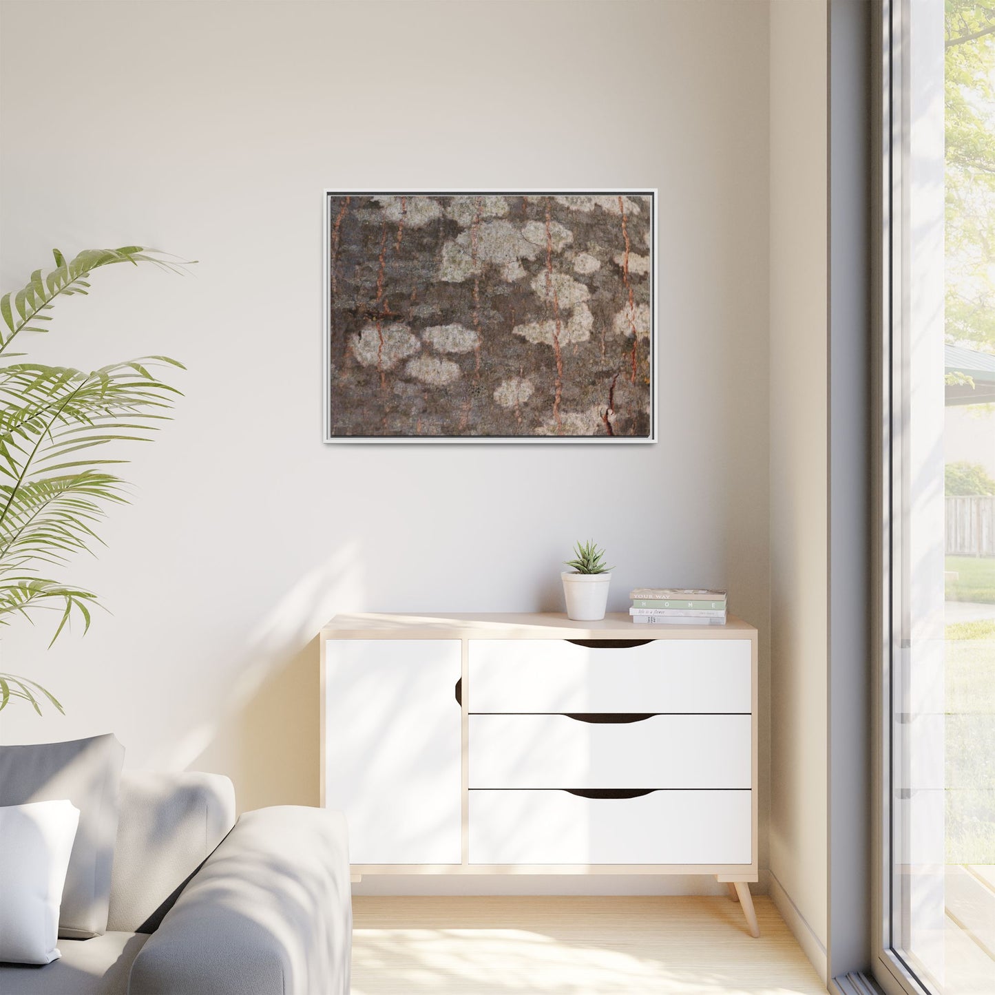 Lichen's Legacy - Unique Stretched Canvas Wall Art - Art By Earth