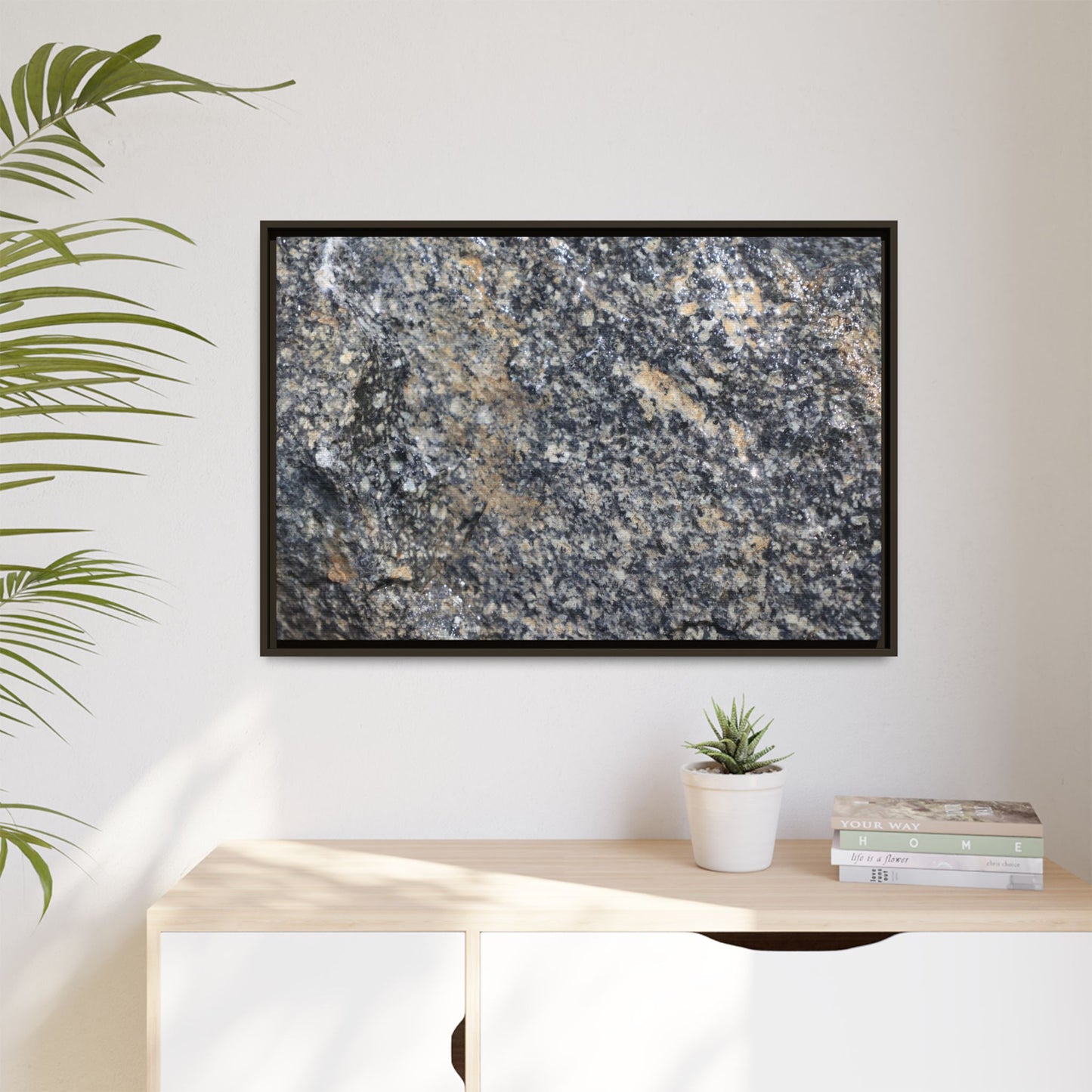 Crystalline Echoes - Unique Stretched Canvas Wall Art - Art By Earth
