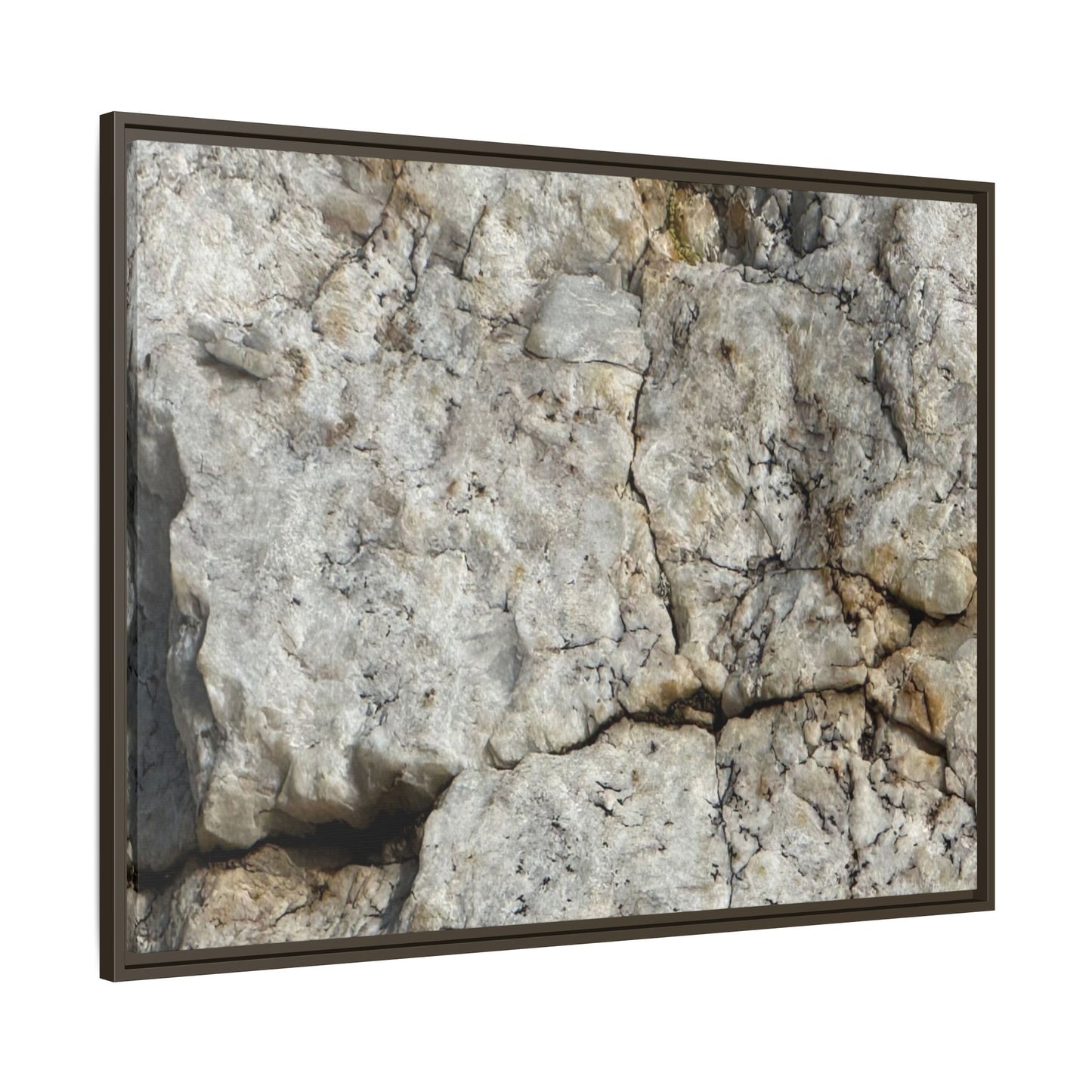 Weathered Limestone Formation - Unique Stretched Canvas Wall Art - Art By Earth