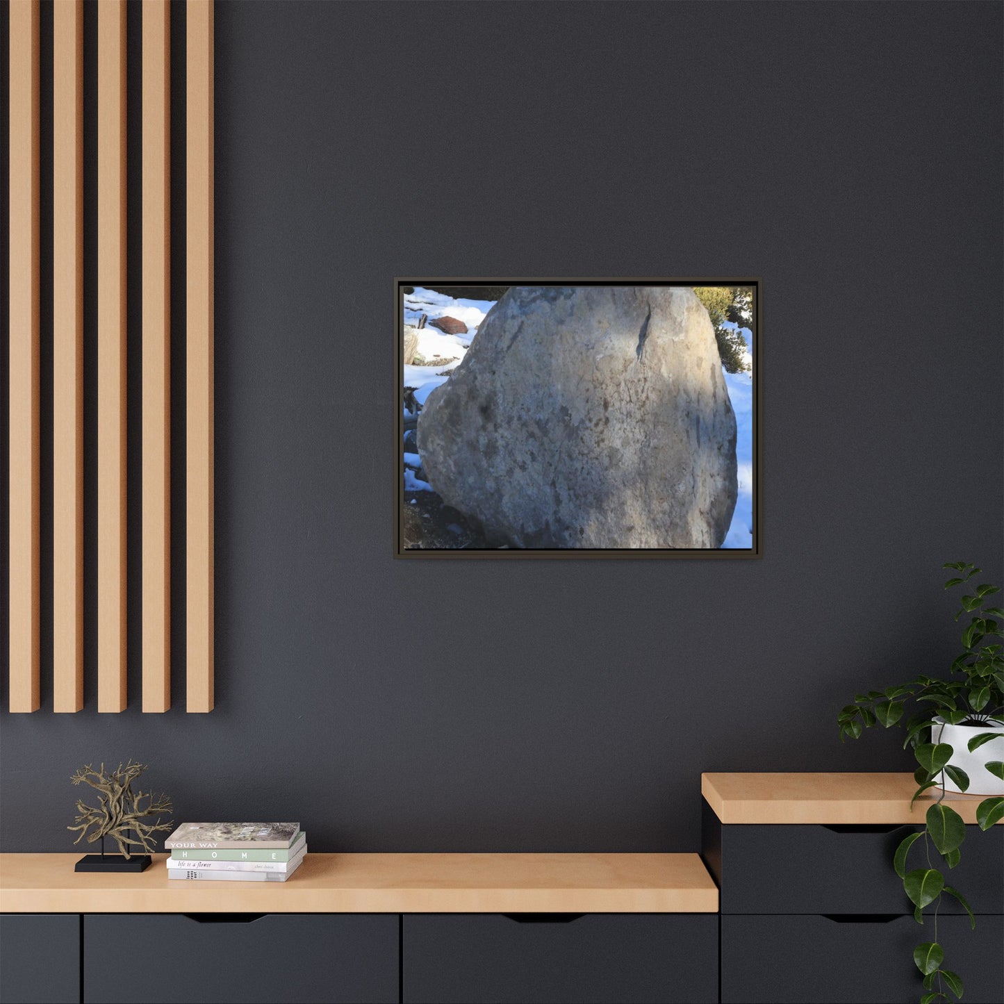 Glacial Solitude - Unique Stretched Canvas Wall Art