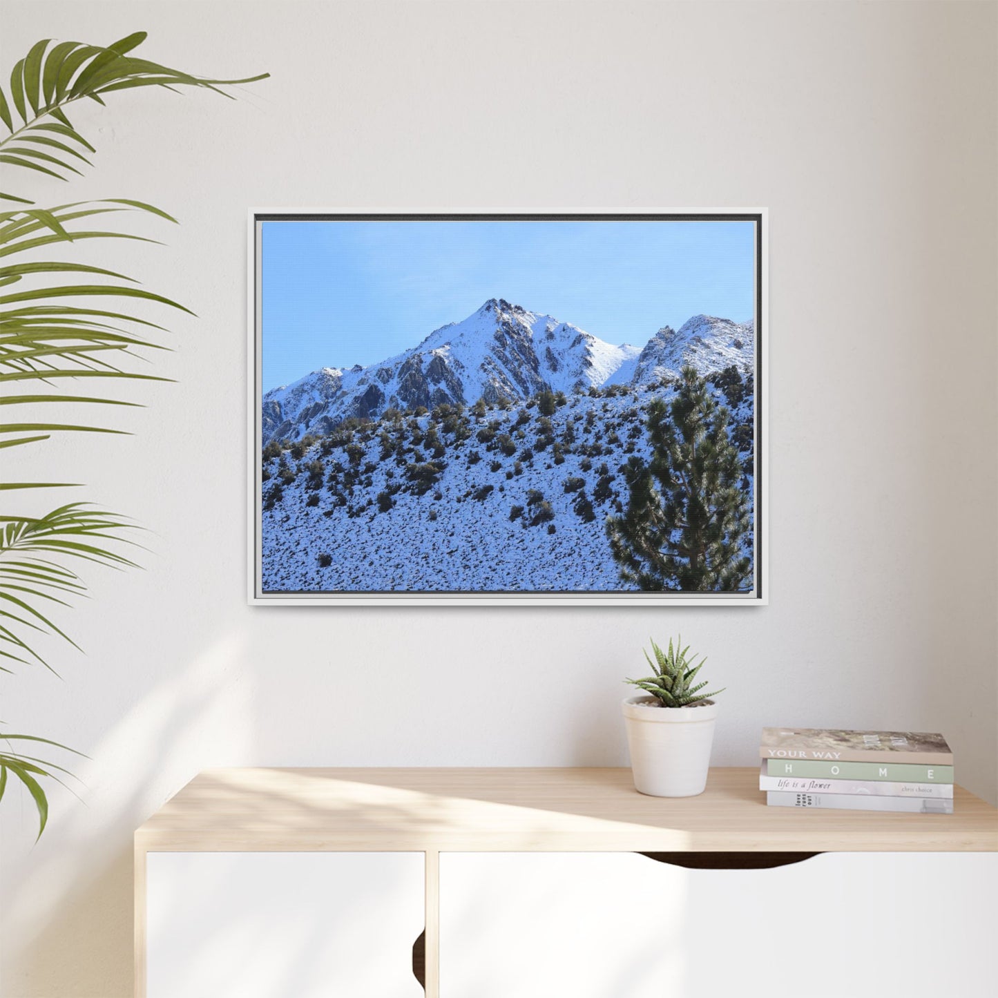 Snow's Embrace - Unique Stretched Canvas Wall Art