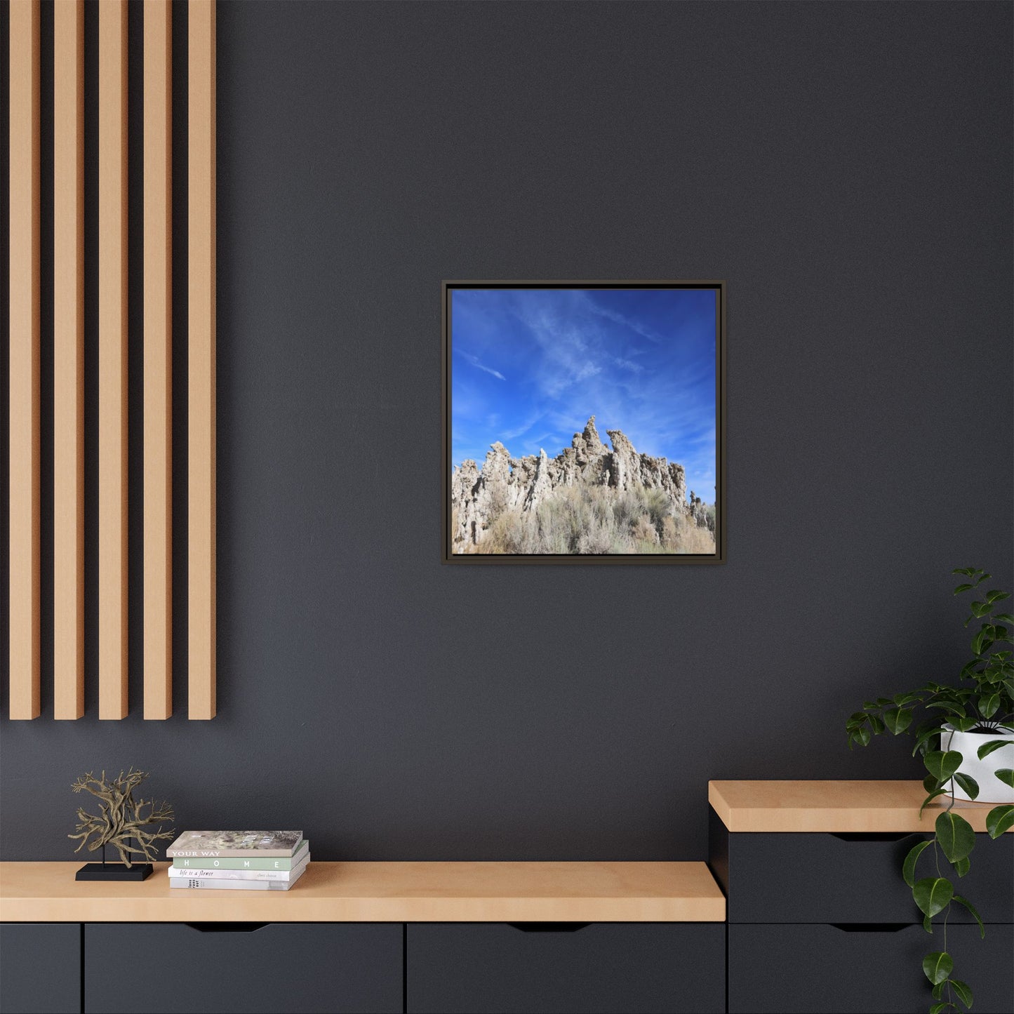 Frozen Sentinels - Unique Stretched Canvas Wall Art